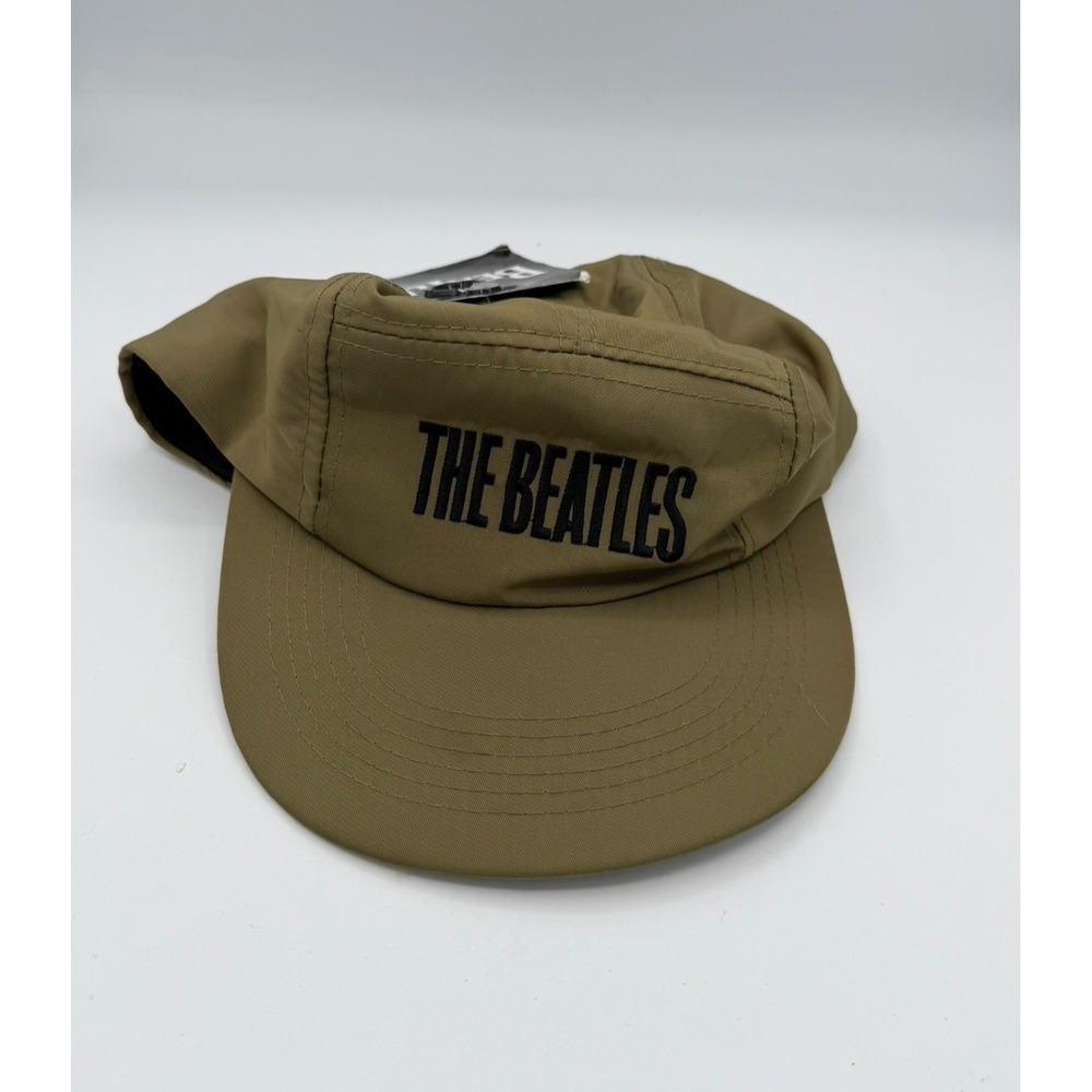 The Beatles Strapback Hat Tan Cap Let It Be Adjustable Adult Distressed